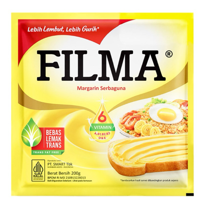 

FILMA Margarin atau mentega Serbaguna 200 gram