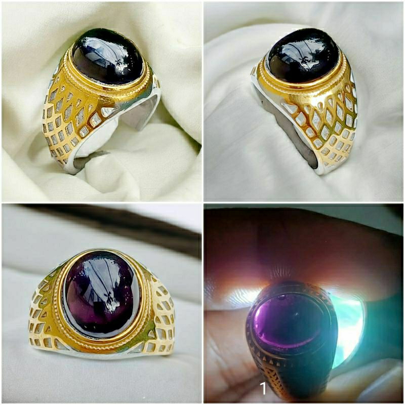 Cincin Akik Kecubung Wulung