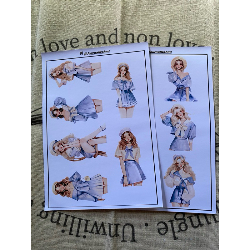 

Nautical Girls Stiker Sheet