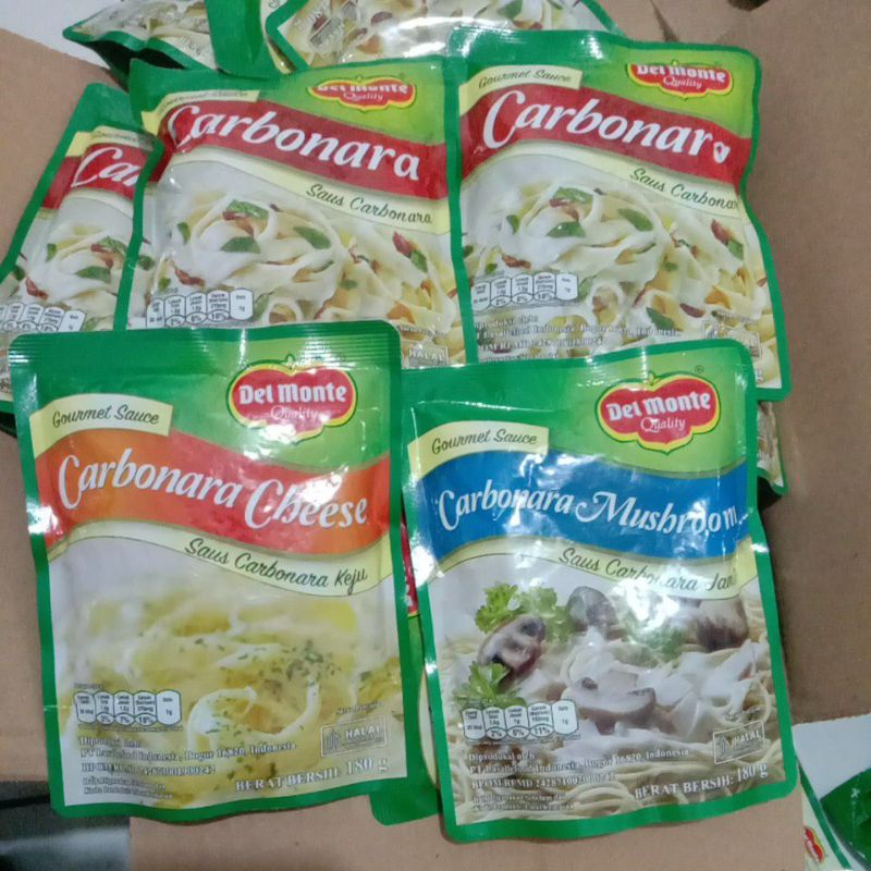 

Del Monte Quality Gourmet Sauce Carbonara Varian Rasa Original Cheese Saus Keju Mushroom Saos Jamur