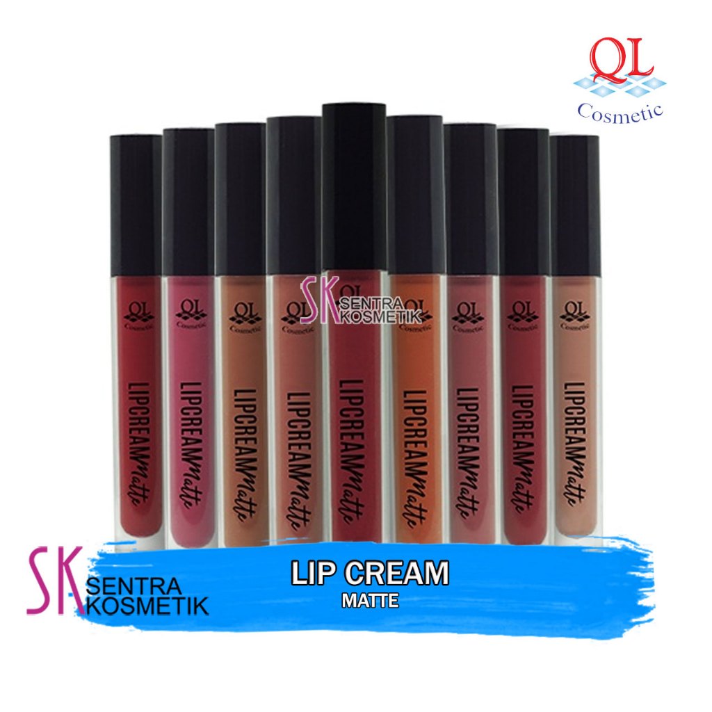 QL Lipcream Matte Lip Cream Lipstik QL Cosmetic