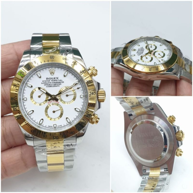 Jam Tangan Rolex Automatic Rolex Kulit Big Hitam