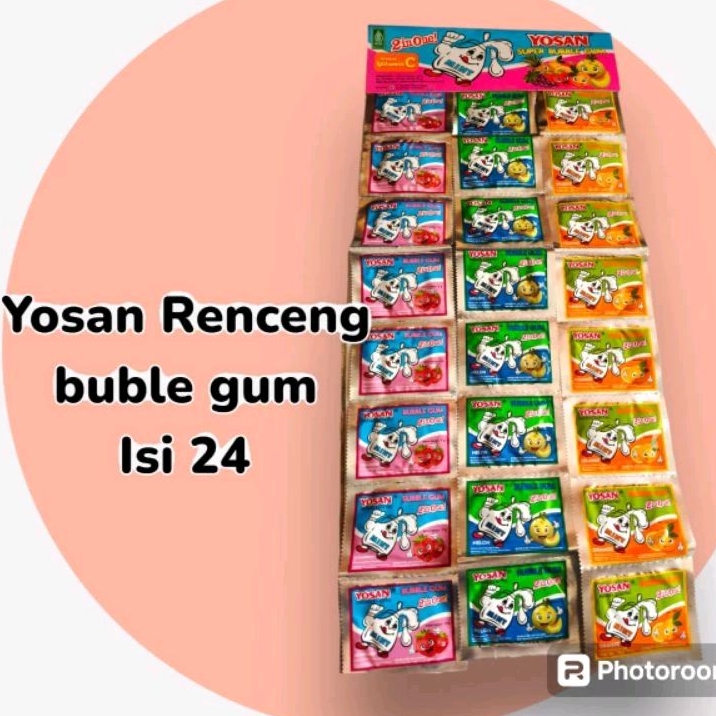 

[PACK] Permen Karet Yosan Jadul isi 24