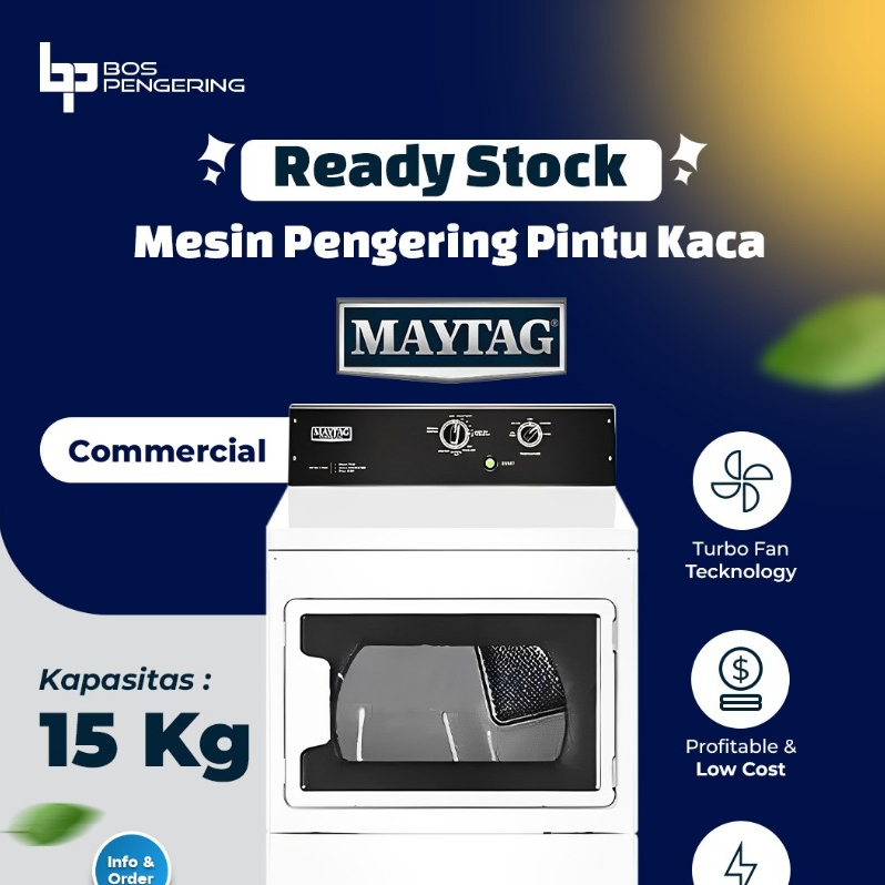 Dryer MAYTAG 15 Kg Ongkir BANDUNG Kertas Kosong Mesin Pengering Maytag 15Kg