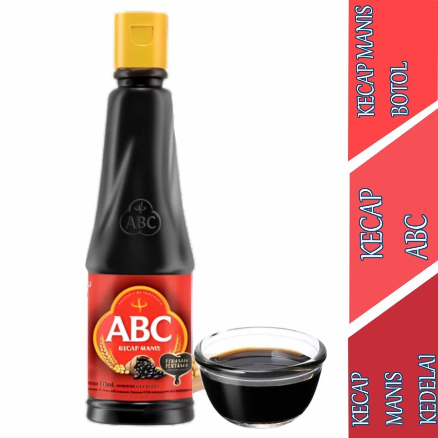 

Kecap Manis Kedelai - Kecap ABC - Kecap Manis Botol - 275ml