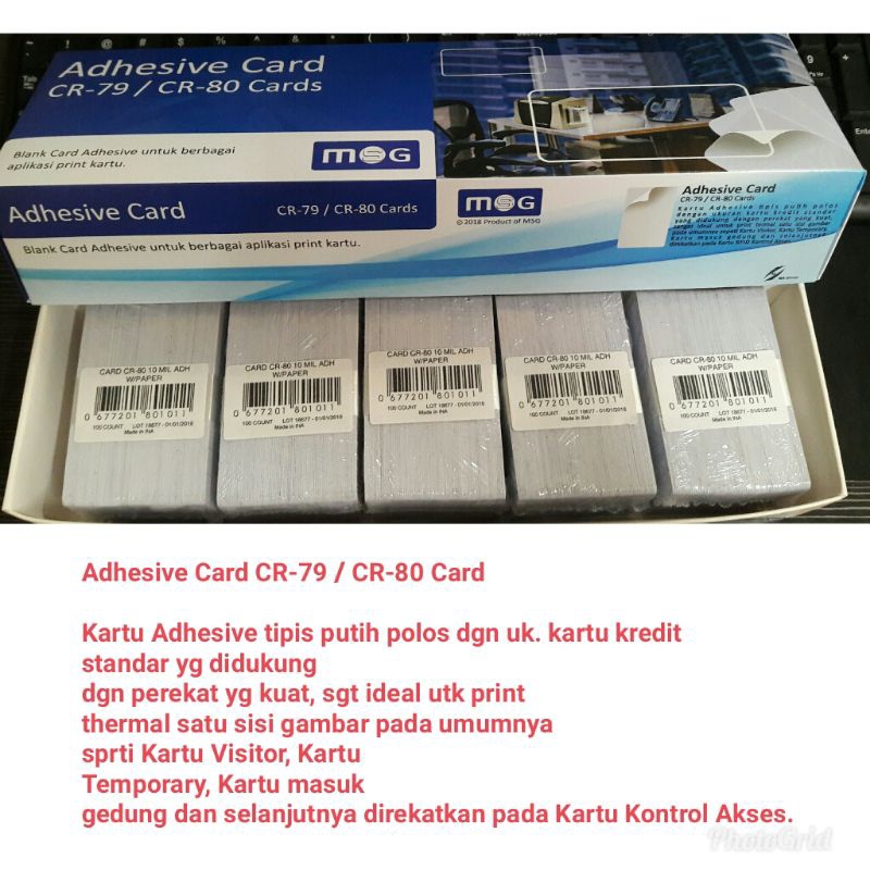 

KARTU ADHESIVE LOKAL 1 BOX ISI 500