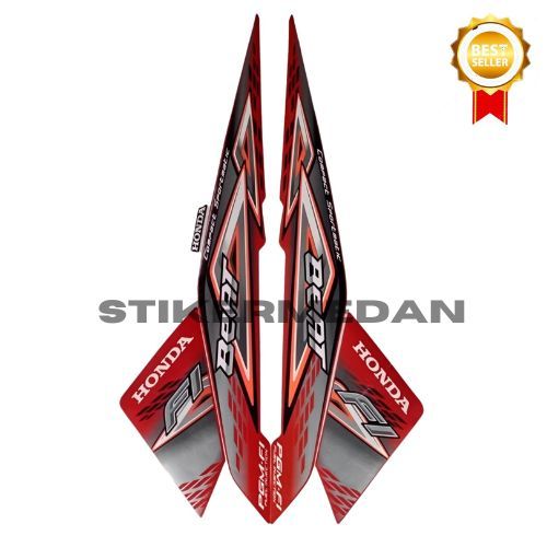 Stiker Striping Standar Honda Beat FI 2014 Lis Les Motor Honda Beat Karbu 2014 Lis Motor