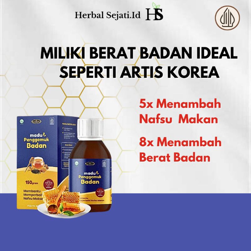 

Herbal Sejati.id - Madu Asli Penambah Berat badan Meningkatkan Nafsu makan Penggemuk Badan Anak dan Dewasa Herbal alami Original Suplemen Obat Penambah Berat badan Menaikkan berat badan Penggemuk badan