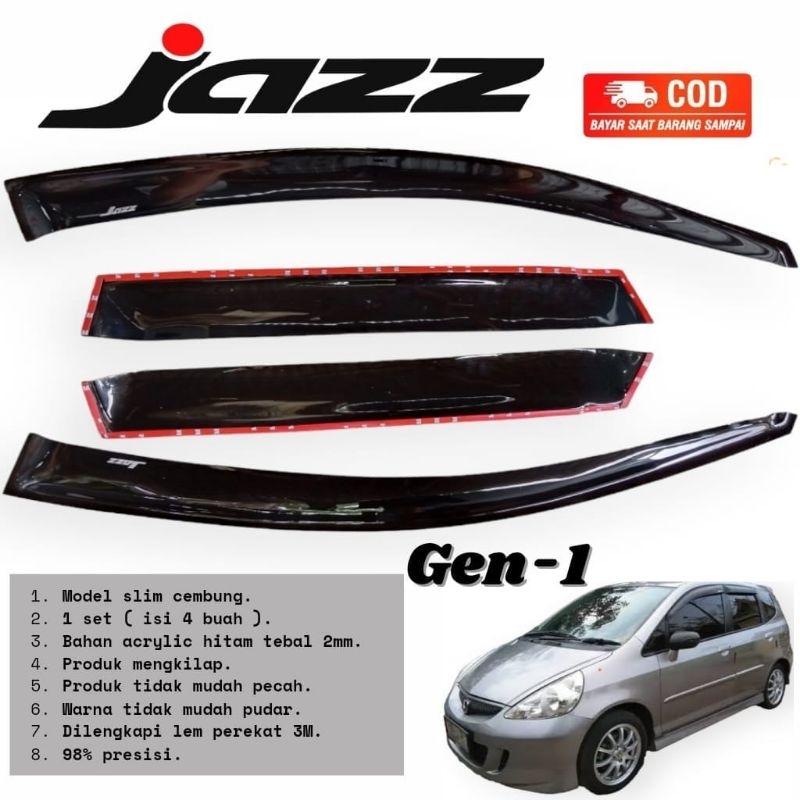 talang air mobil Honda jazz tahun 2002-2006