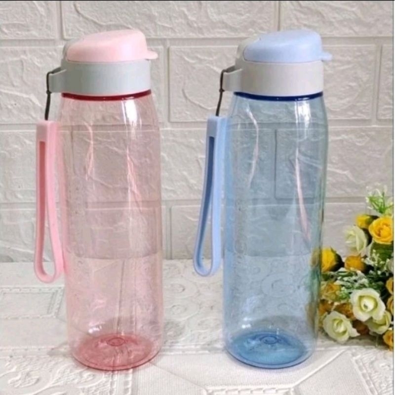 botol minum H2go 750ml tupperware 1pcs botol kristal bening