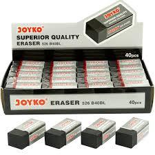 

Eraser / Penghapus Kecil Joyko B-40P ( Putih/Hitam)
