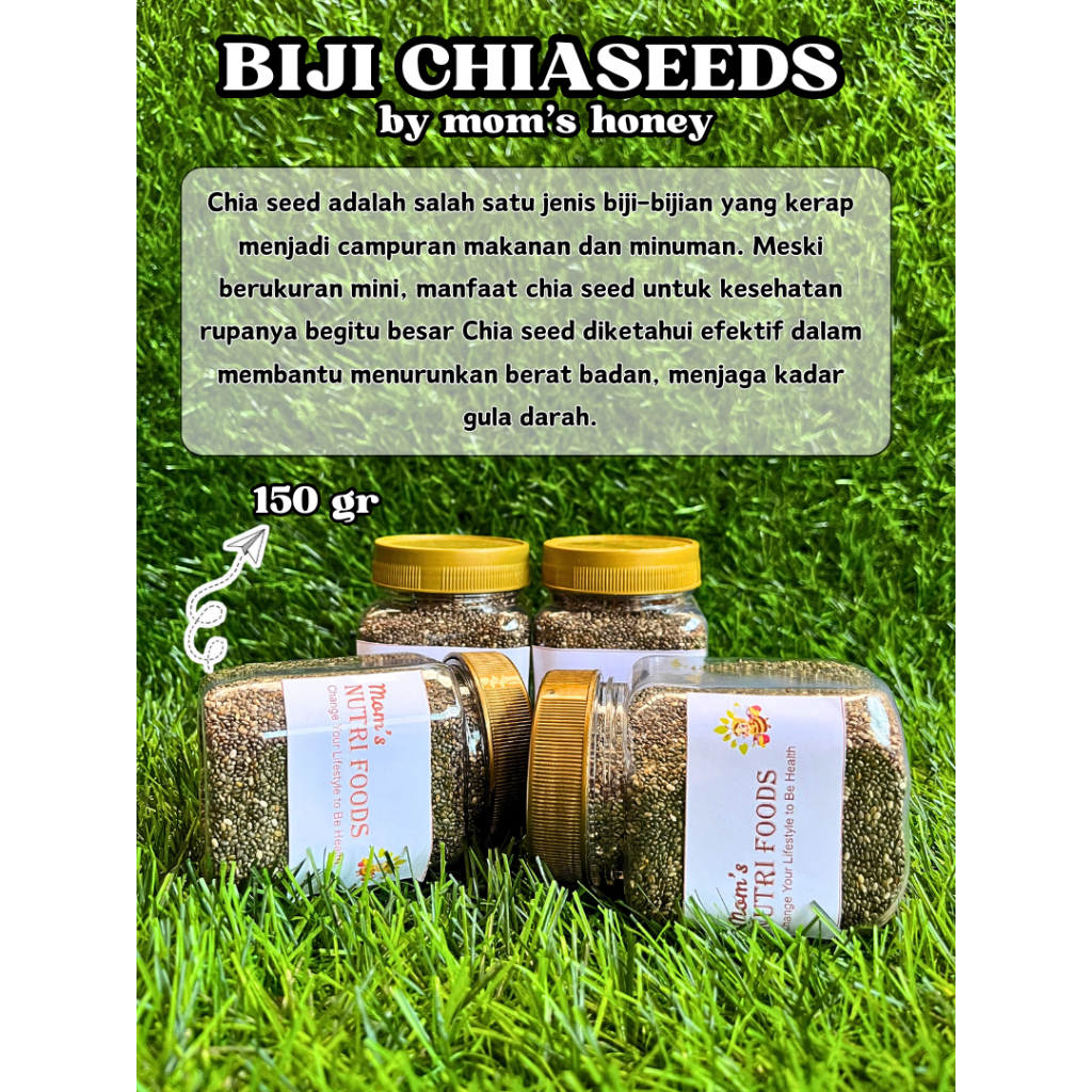 

BLACK CHIA SEED 150gr MOM'S HONEY ORGANIC PREMIUM - Chia Seeds Chiaseed Chiaseeds 70GR-250GR