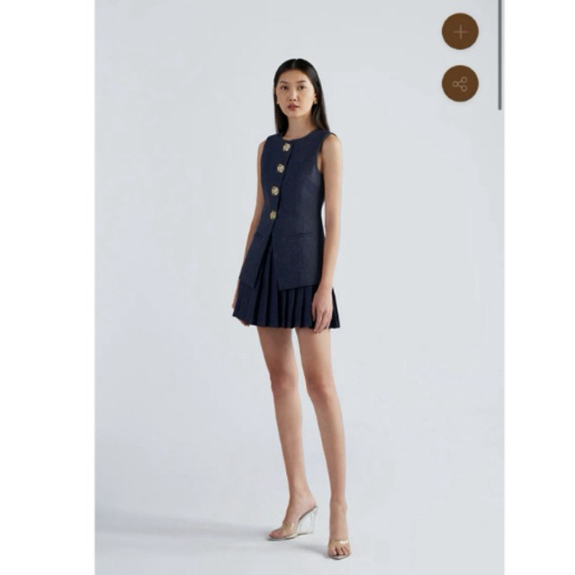 DUMA- Denise Vest | Denim Blue