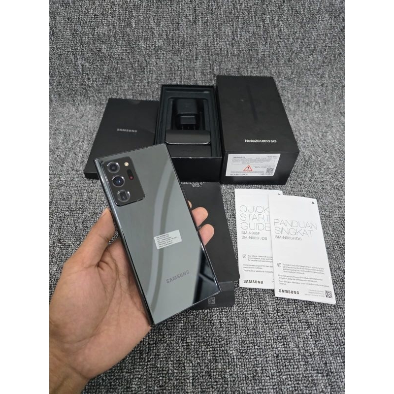 Samsung Note 20 Ultra 5G 12/512 ORIGINAL SEIN fullset ORI BAWAAN SPEN ori Mulus Second seperti baru