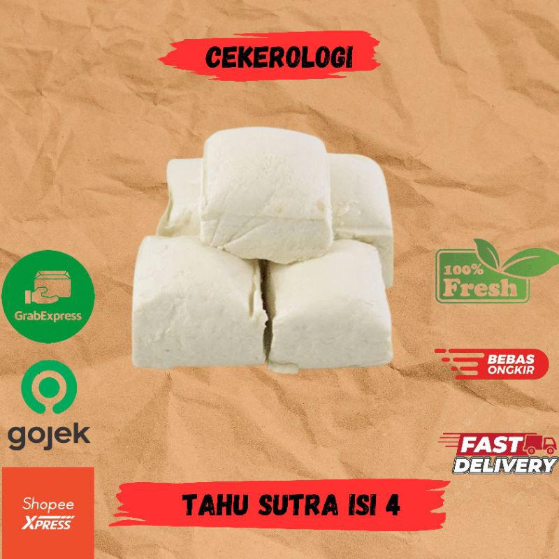 

Tahu Sutra isi4 / Tahu Sutra Kotak / Tahu Sutra / Tahu / JABODETABEK / Sayur Sayuran / Sayur