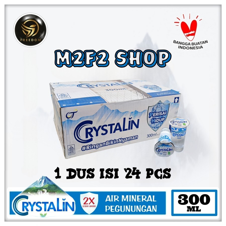 

Air Mineral Crystalline | Crystalin pH8+ Gelas Jumbo | Cup - 300 ml (Kemasan Karton)