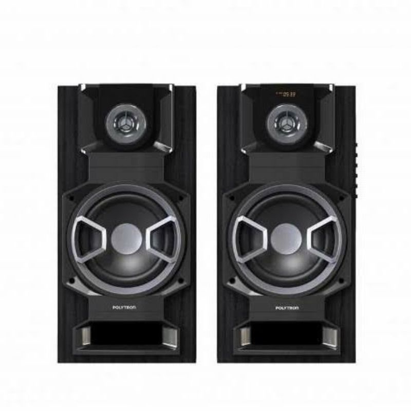 ACTIVE SPEAKER AKTIF POLYTRON PAS 8E10 WOOFER USB AUX LINE MICROPHONE KARAOKE INPUT GARANSI MURAH