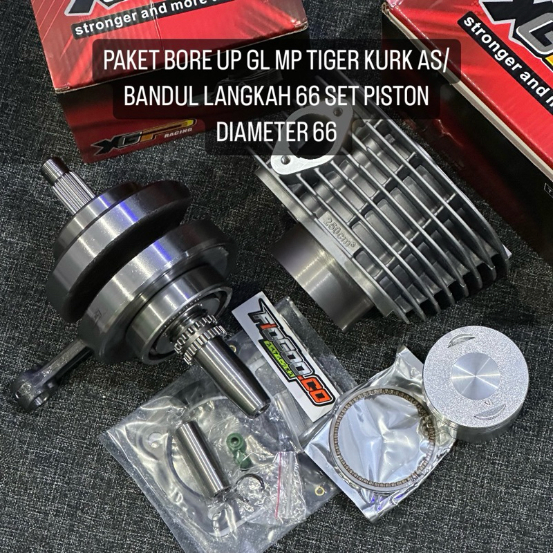 PAKET BORE UP 230CC/250CC GL MP TIGER PAKET BURING BORE UP CRF 250 BANDUL DIABLO KRUK AS DIABLO CRF 