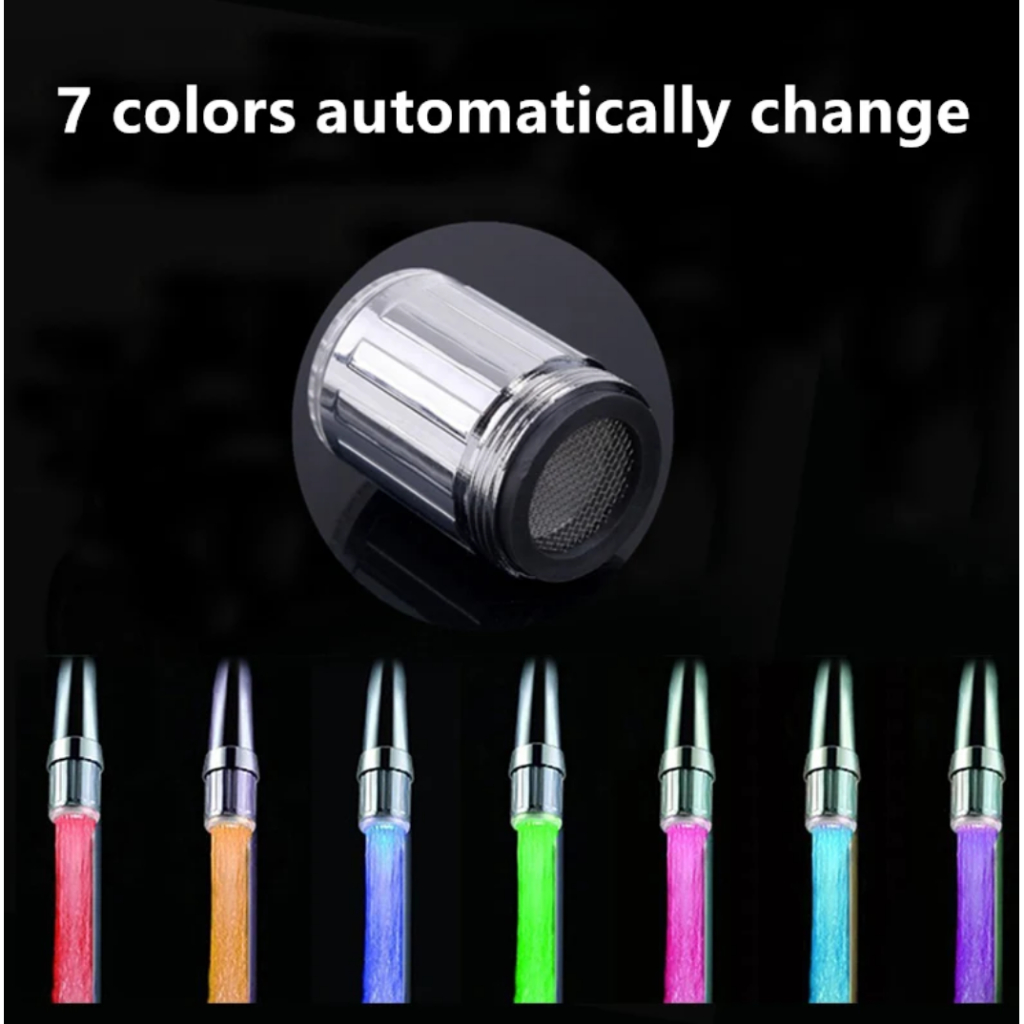 Faucet Light Keran Air LED 7 Warna dengan Konektor Keran Air HOKI QUALITY