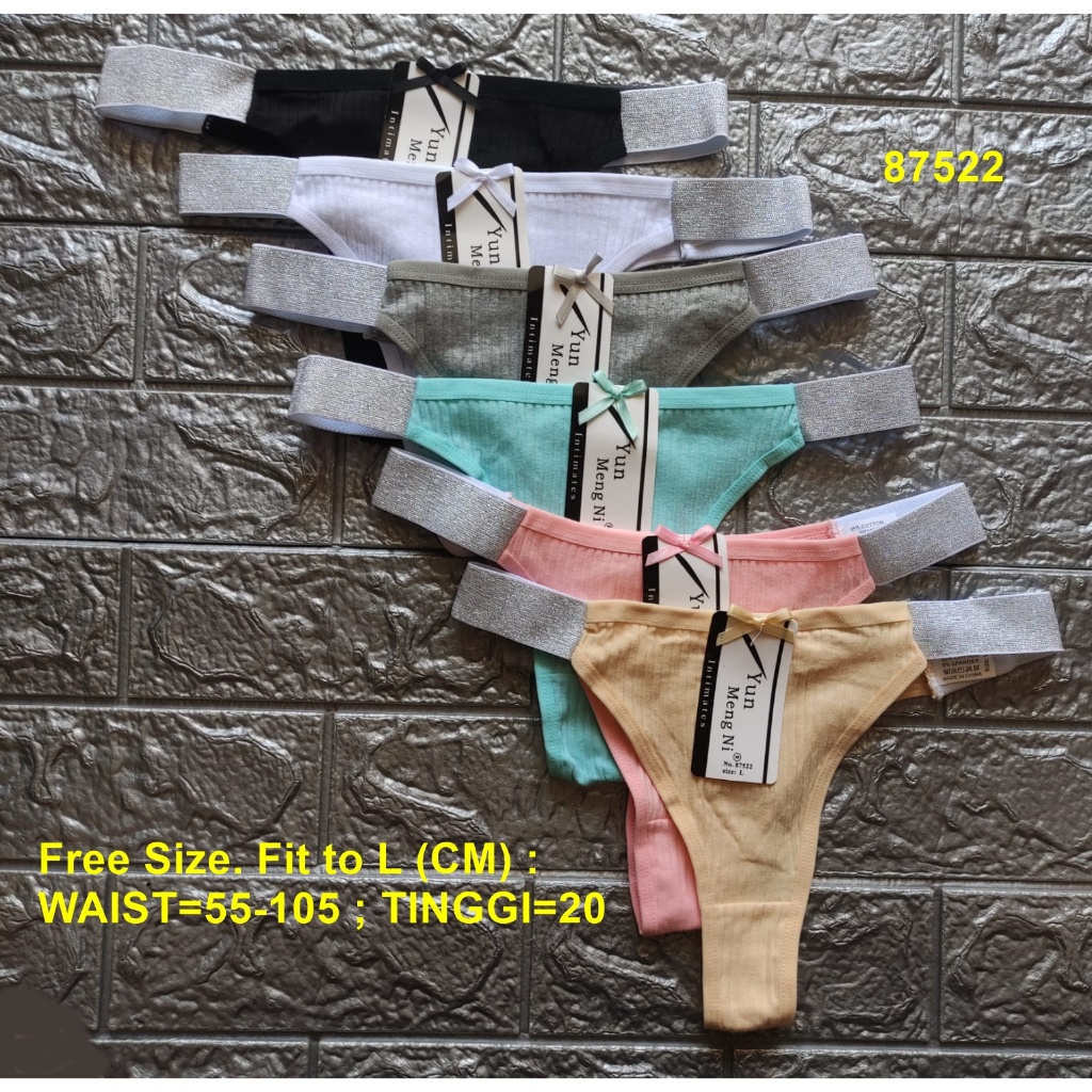 CD G-String Salur Fashionable Tali Motek PREMIUM 87522