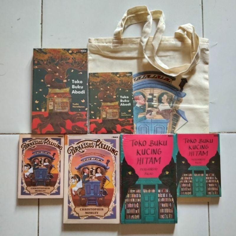 Paket Buku tentang Toko Buku - Toko Buku Abadi & Toko Buku Kucing Hitam & Parnassus Keliling - Baca