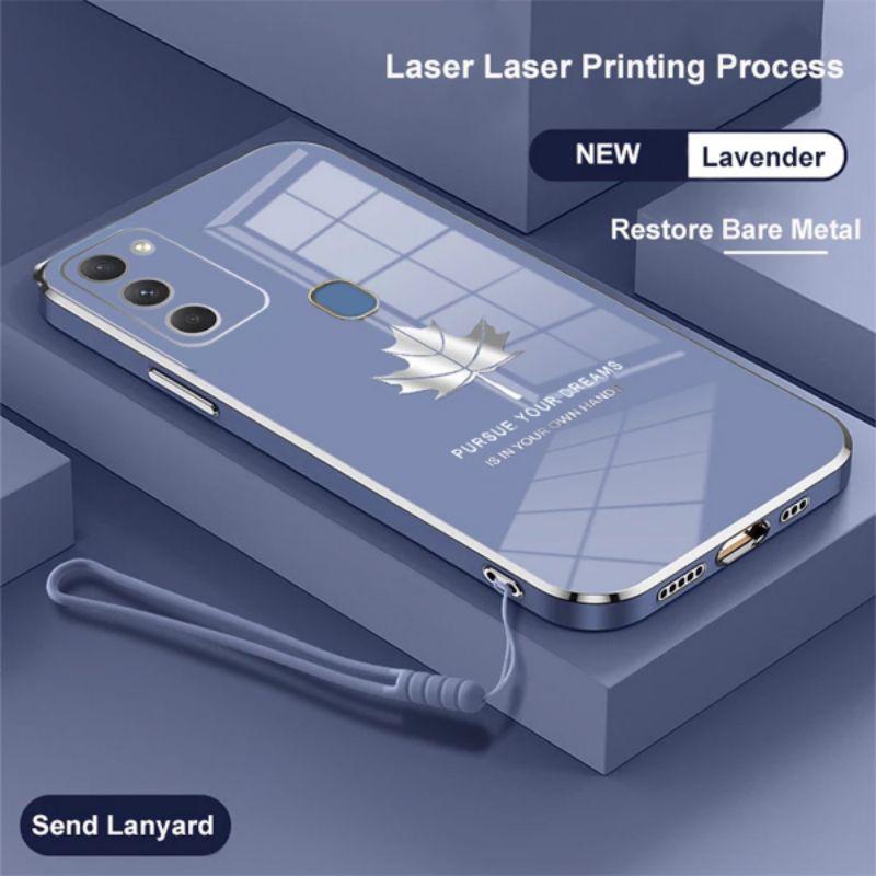 PROMO Case Maple terbaru Samsung M30s / M21 casing plating Bonus Tali Strap