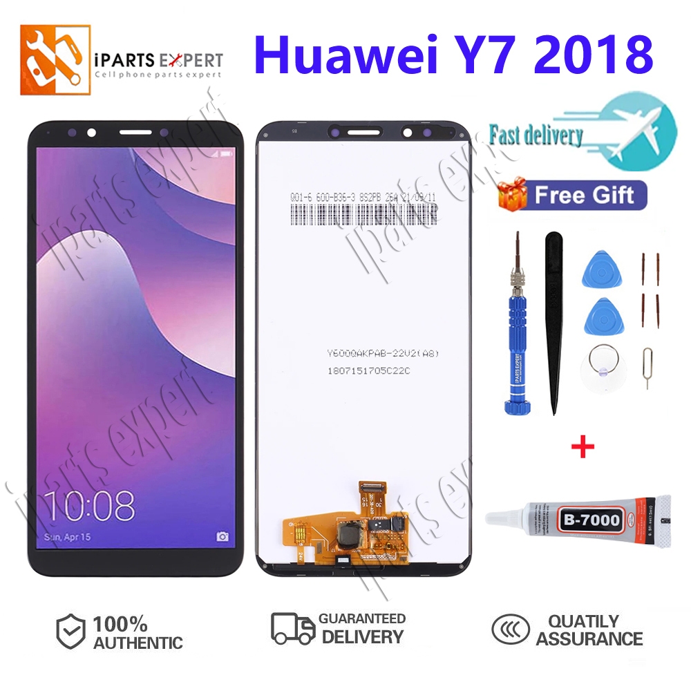 IPARTSEXPERT 【Tes asli】Original LCD For Huawei Y7 2018/Y7 prime/Y7 pro/Nova 2 lite Layar untuk Layar