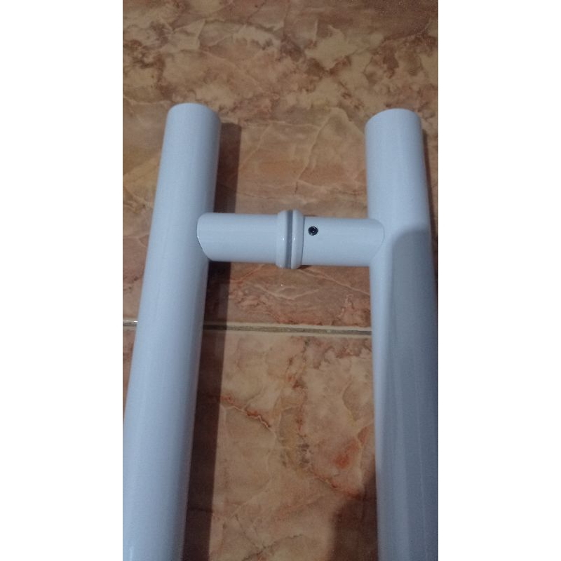 handle pintu kaca dan kayu minimalis white seris panjang 45cm, 60cm, 80cm