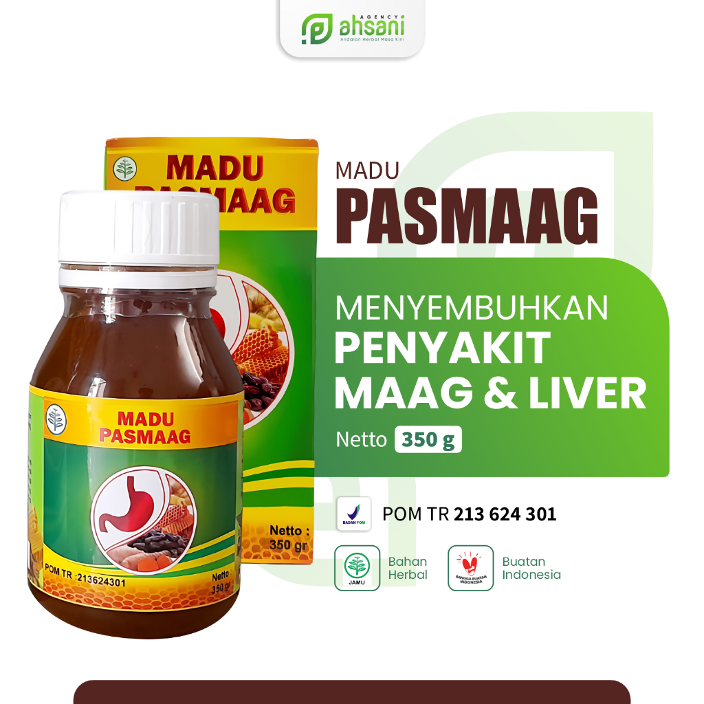 

Madu Pasmaag Herbal Alami 350gr Melancarkan Pencernaan Mengobati Magh Bpom Halal