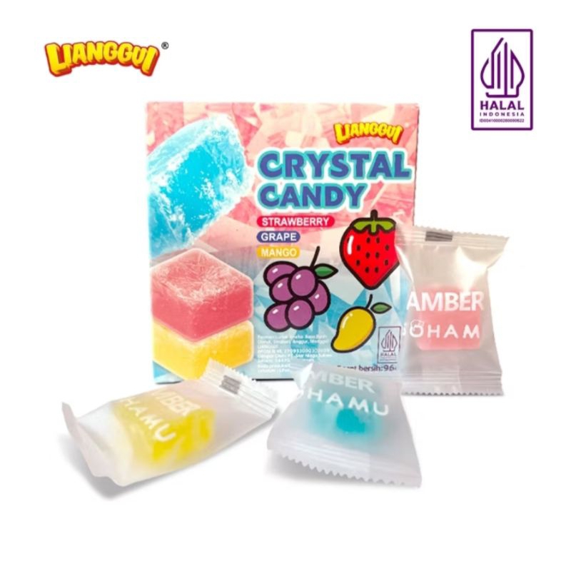 

Lianggui Crystal CandyPermen Lunak Rasa Aneka Buah Netto: 96gr