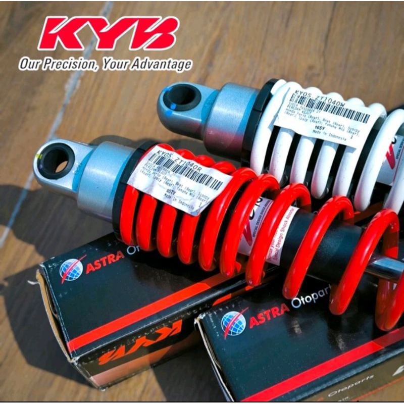SHOCK BELAKANG KYB ZETO MOTOR MATIC HONDA BEAT, VARIO SCOOPY ORIGINAL ASLI KYB ZETO KYOS-ZT1040 (300