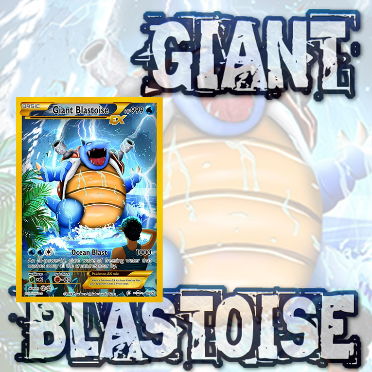 KARTU POKEMON TCG HOLOGRAM ENGLISH VERSION EX - GIANT BLASTOISE