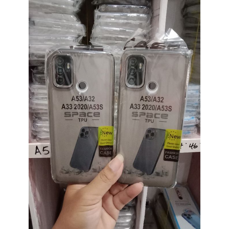 SOFTCASE CLEAR HITAM OPPO A53/A33 2020 SLIKON CASE BENING HITAM