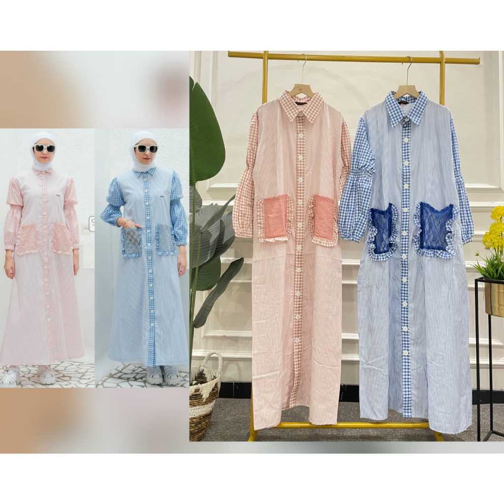 MAURA DRESS - DRESS SALUR RENDA  / GAMIS KATUN PREMIUM / DRESS SALUR PREMIUM / GAMIS SALUR RENDA / D