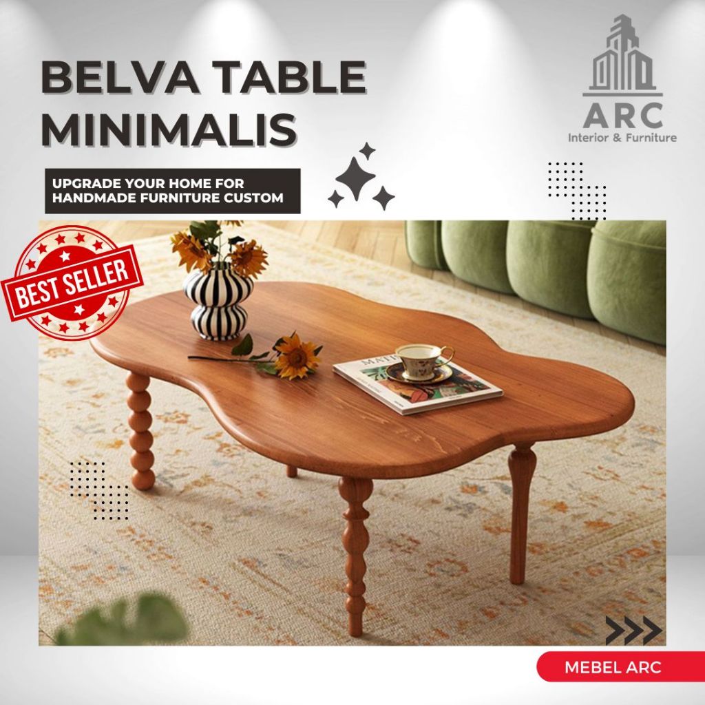 Meja Tamu Kayu Jati Retro / Meja Tamu Minimalis Kayu Jati Retro