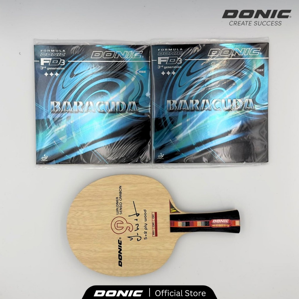 Bat Tenis Meja Donic Waldner Senso Carbon offensive + Baracuda set