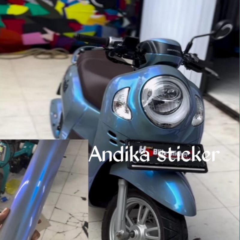 

stiker skotlet abu lembayung biru skotlet vulcano blue stiker bunglon