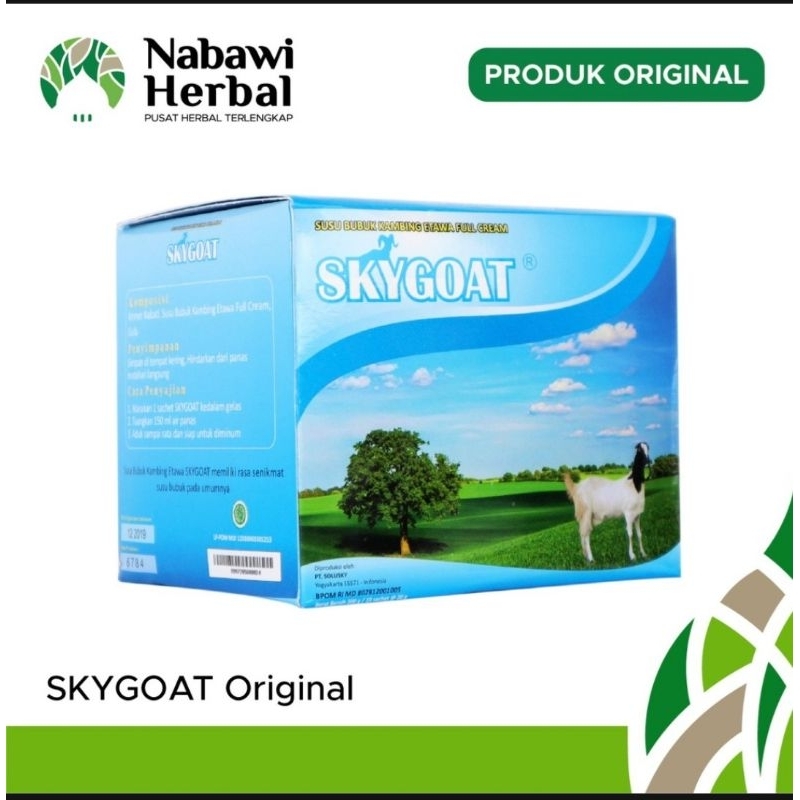 

Susu Kambing Etawa Bubuk SKYGOAT original Vanilla 1 Box Isi 10 Sachet 1 Box Isi 10 Sachet Vanilla