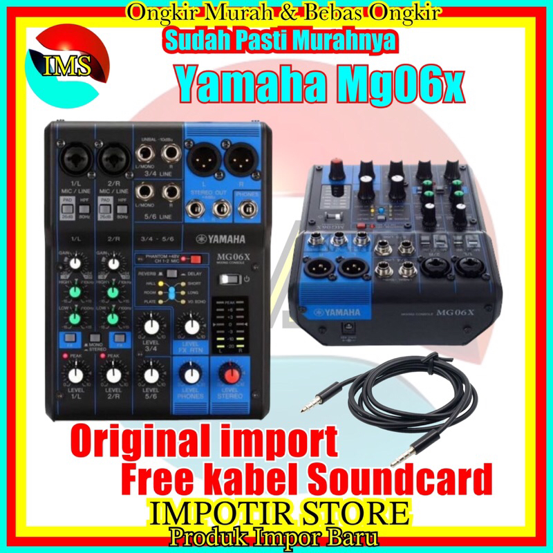 Mixer Audio Yamaha Mg06X 6 channel original Impor professional Mixing