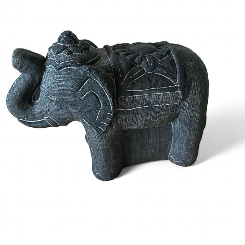 patung gajah jumbo patung batu aquarium aquascape