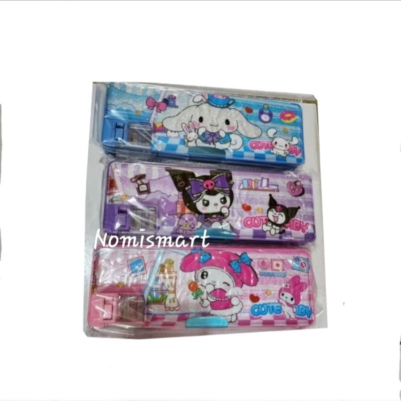 

Kotak Pensil / Pencil Case Magnet Metalik KT-391 Kuromi / Cinnamorol / My Melody