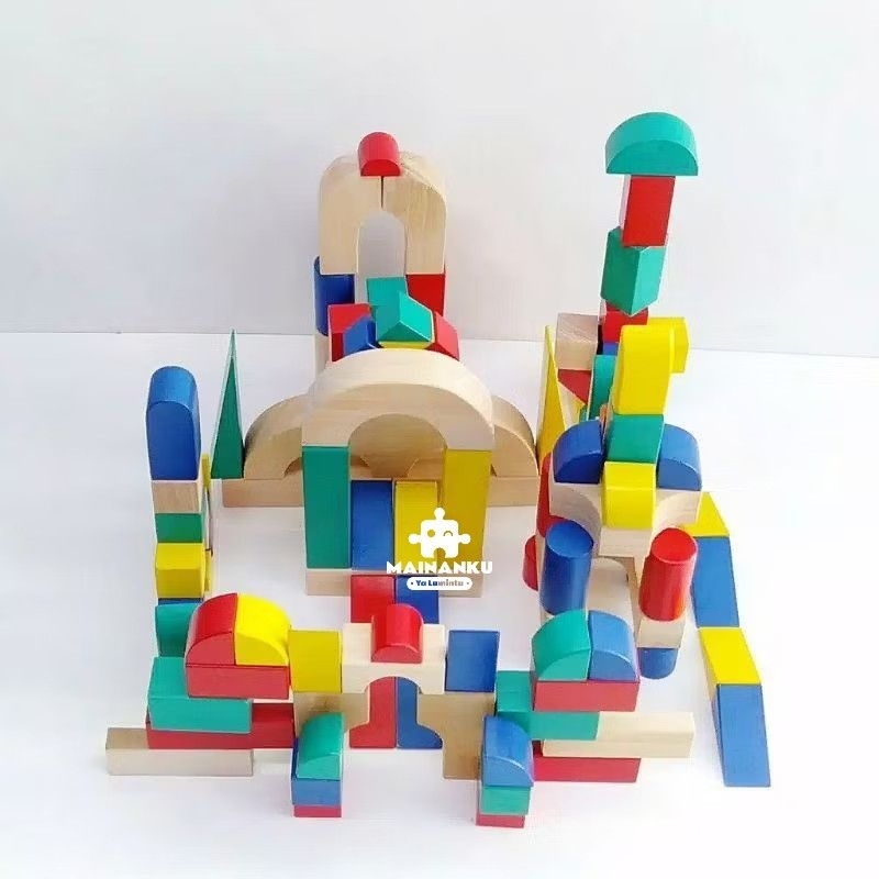 Mainan Edukasi Anak Balok PDK Mini Warna