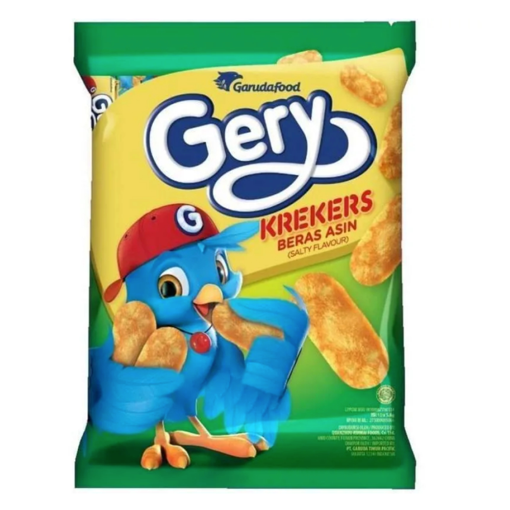 

Snack Gery Krekers Beras Asin isi 10 's x 5.6gr