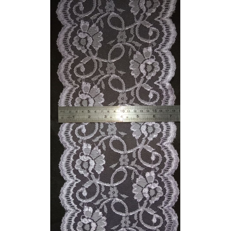 Renda Polyster Ungu Muda