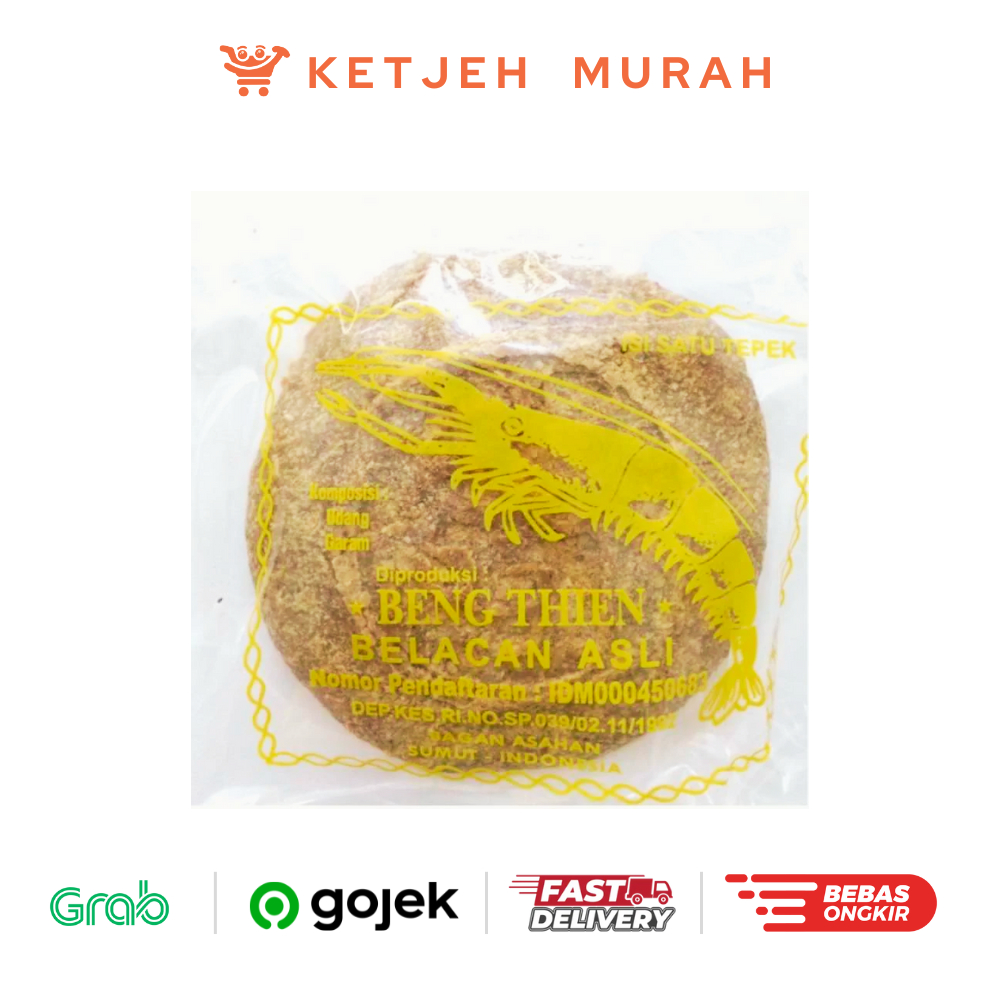 

Terasi Udang Belacan Beng Thien Asli Medan 200 Gram