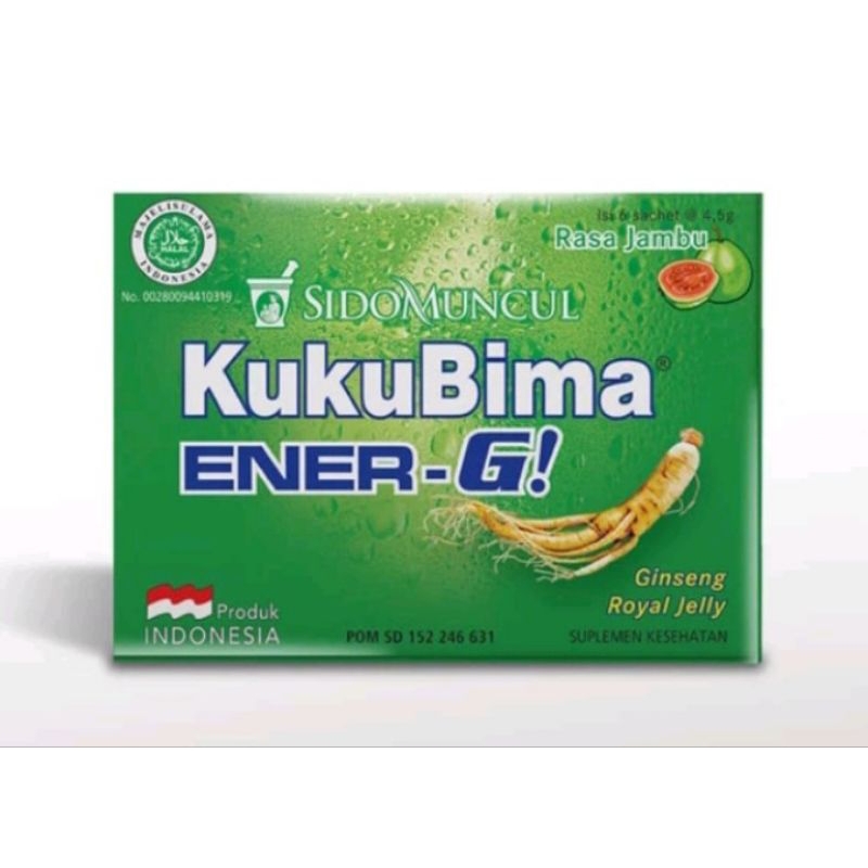 

SIDOMUNCUL KUKUBIMA ENER G GUAVA (1 BOX 6 SACHET)