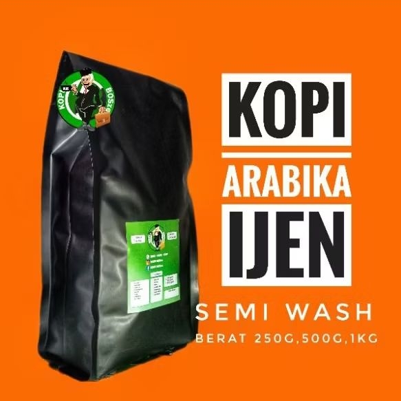 

Kopi Arabika IJEN Premium 1Kg Semi Wash V60, Tubruk, Espresso Basis Blend Kopi Susu