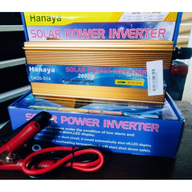 Power Inverter DC TO AC 2000 Watt Hanaya Original