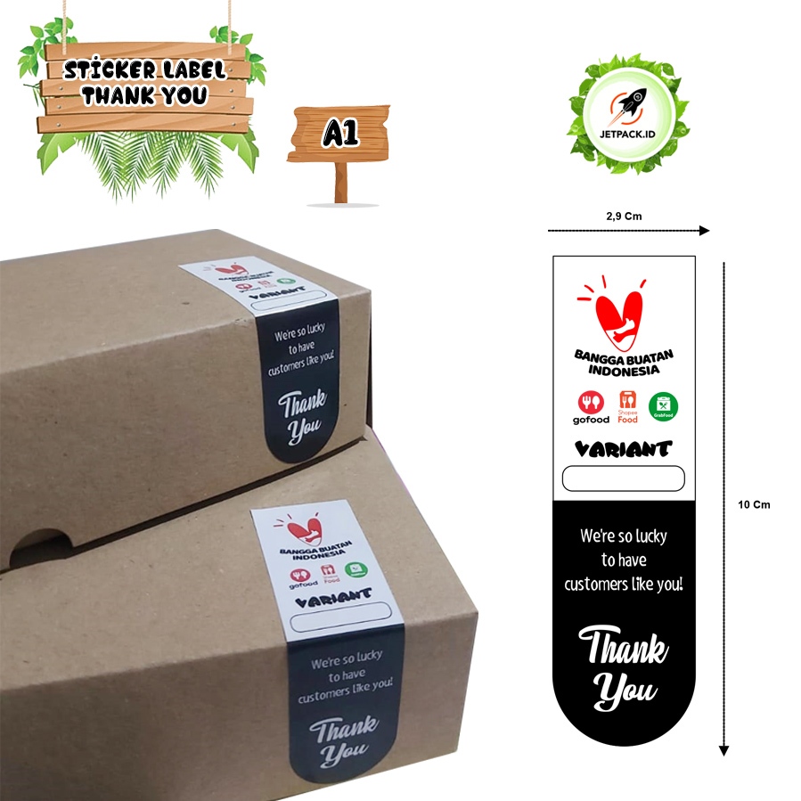 

Stiker Cutting Label Thank You - Isi 8 Lembar