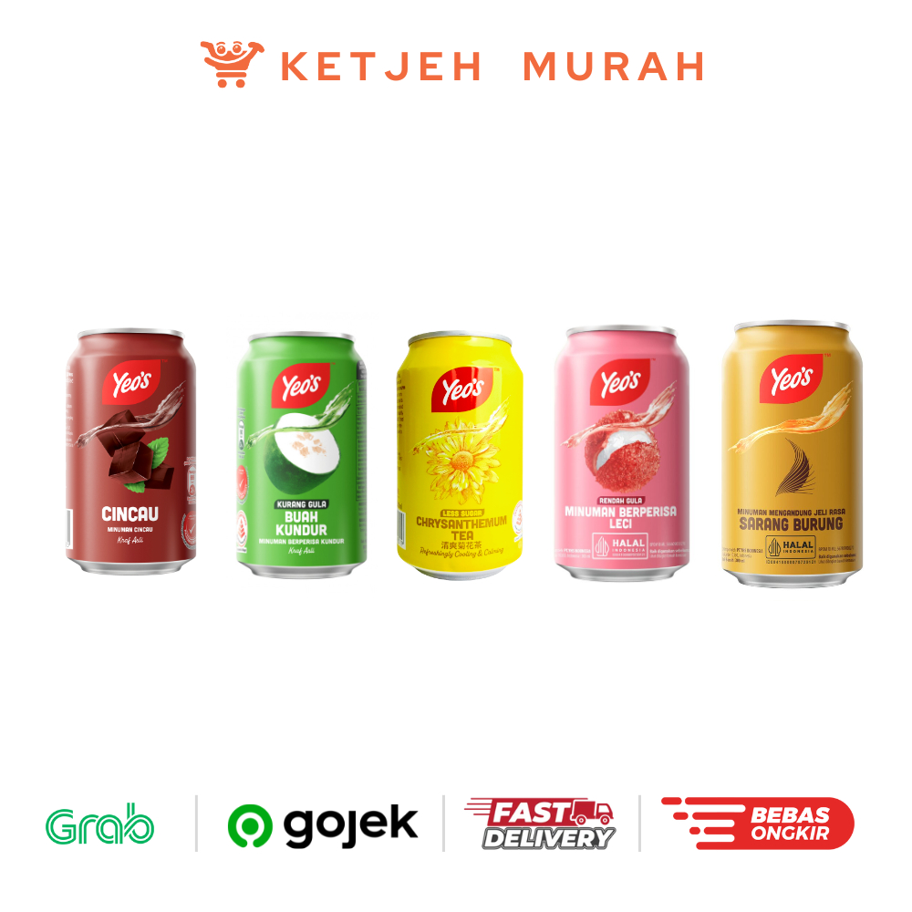 

Yeos Teh Kembang Krisan Chrysanthemum / Kundur Wintermelon / Cincau / Leci Lychee / Sarang Burung Can Kaleng 300 ML 1 Pcs